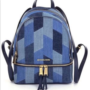 Michael kors patchwork backpack